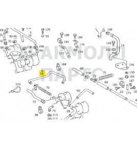 tubo di sfiato cilindro freno posteriore mercedes A4420180112