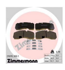 SERIE PASTIGLIE FRENO JURID 29095 IVECO 2992336 2996468 A0024207820 A0024207920 A0054202320
