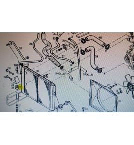 tassello/selenti block radiatore daily iveco 8584805