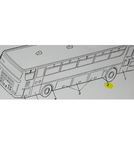 parafango in gomma anteriore dx/sx 370 iveco 8462230