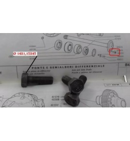 vite testa esagonale differenziale 14x1,5x45 iveco 4599876