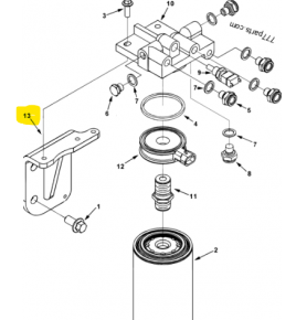 mensola/staffa di sostegno filtro carburante iveco 4895966