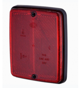 catarifrangente rettangolare rosso 119x117x22 hella 8ra003660007 iveco 42331327 neoplan 11025445 150370100