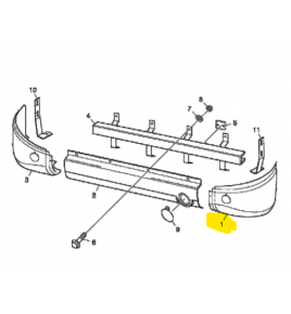 angolare paraurti anteriore sx scania 1450244