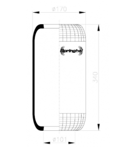membrana sospensione posteriore breda 0192709 cf 90609 air sa520154 springhel 40125