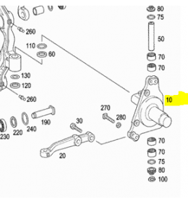 fuso anteriore anteriore dx mercedes a9433300120