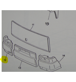 paraurti posteriore sx 370ts iveco 482907