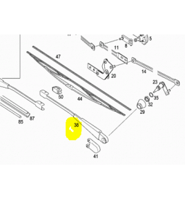 braccio tergivetro tourino sx mercedes a0008246428