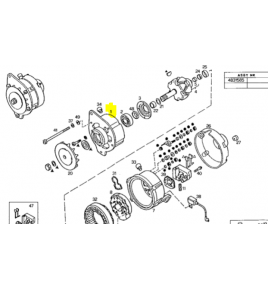 supporto anteriore alternatore 28v 120A iveco 93163441
