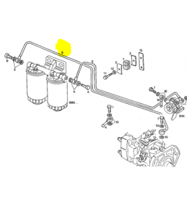 tubazione combustibile in ferro raccordata iveco 98443938