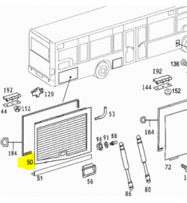sportello griglia incernierato radiatore citaro mercedes a6287504905