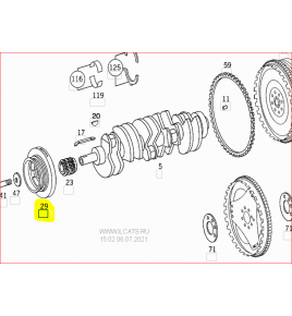 smorzatore vibrazione motore modello g270cdi sprinter mercedes a6120301003