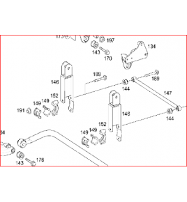 supporto stabilizzatrice tourino mercedes a4443200143