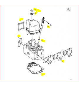 kit guarnizione testa cilindri scania 551571