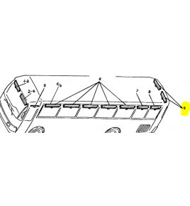 TENDINA PARASOLE MM. 960 LUNOTTO iveco 4823862