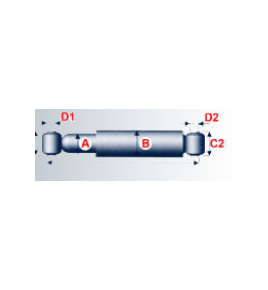 ammortizzatore anteriore europolis msa 45/771008ro iveco 8010000492mo