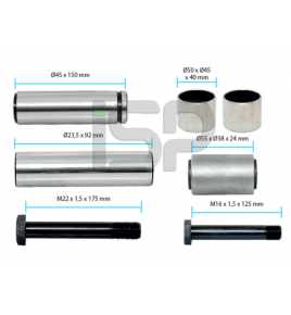 kit revisione pinza freni knorr 381.391 iveco 93161189