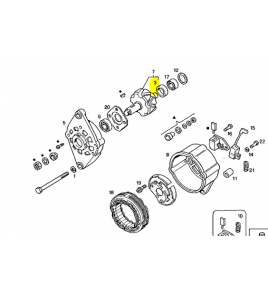 cuscinetto alternatore iveco 8121108
