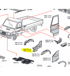 lamierato fiancata sx 49.10 daily iveco 93927535
