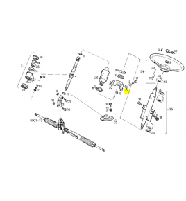 piastrina albero sterzo iveco 93805649