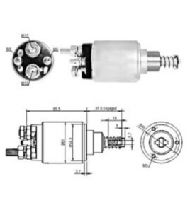elettromagnete motorino avviamento bosch 2339402185  iveco 42550489 42537932