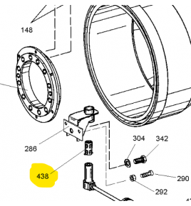 sensore giri ruota abs iveco 42536257