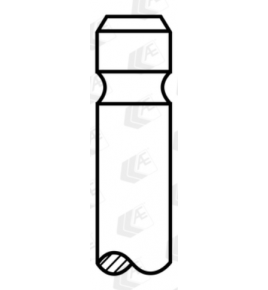 valvola scarico motore dm 46 stelo 9 L 141,5 iveco 61579824 61584589 61583972 2991997
