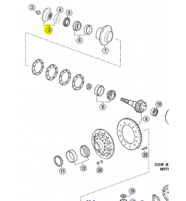 manicotto ponte Rockwel iveco 42554977 93160128