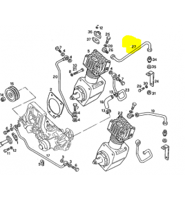 tubo acqua rame compressore iveco 98455782