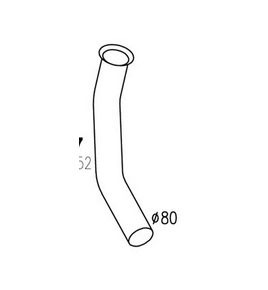 tubo di scarico iveco motore 42004852