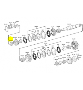 Cuscinetto cambio 71,4X120X32,5 iveco 1905367 5001823812, 1198010, 1804205, 0099813201