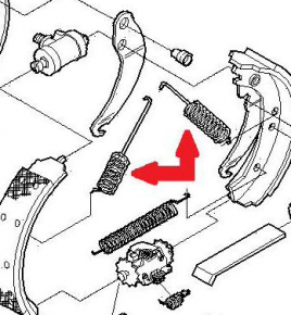 molla richiamo ganasce freni iveco 7165206