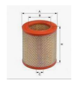 filtro aria daily f35 iveco 1901601