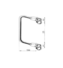 braccio specchio sx retrovisore iveco 4840622