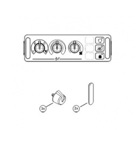 kit manopole per centralina riscaldamento mercedes a0005400383