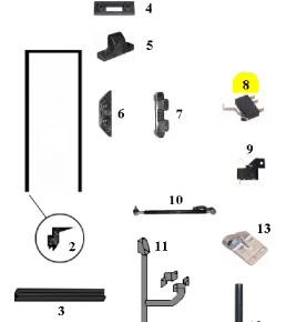 microinterruttore porte 2,5A 12V iveco 8194567 88316512 981127