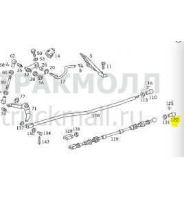 testina tirante acceleratore/livellatrice posteriore mercedes a3099910722