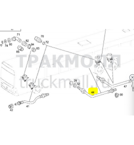 tubo flessibile freno posteriore citaro mercedes a6284200148
