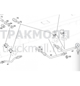 tubo flessibile posteriore citaro mercedes a6284200248