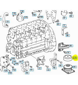 cappuccio tassello supporto motore mercedes a0212230213