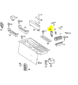 fusibile automatico 28v 10A mercedes a0025455234