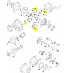 ralla di spallamento satellite differenziale iveco 42062919