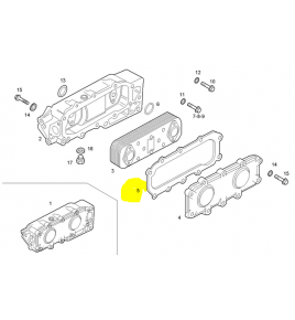 guarnizione scambiatore di calore motore iveco 4843398