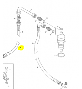 tubo flessibile raccordato olio scania 492817