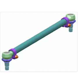 tirante longitudinale cono 30mm d tubo 38 L604 iveco 504018927