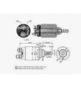 elettromagnete solenoide 3,5-4hp 3 fori 24v bosch 0331402206 iveco 79033664 9959806 9984108
