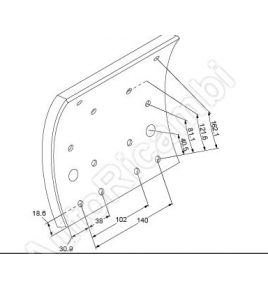kit ganasce/segmenti freni iveco 2992006 2991760 2992005 2992007