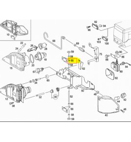 supporto suporiore faro  anteriore mercedes a6288851514