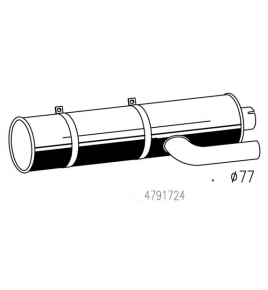 silenziatore scarico iveco 4791724