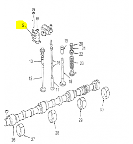 supporto albero bilanciere punterie motore  iveco 98418727